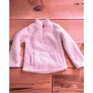 NWT Girls Super Soft, Light Pink, Sherpa Sweater Sz L10/12 Warm Hot Pink Zipper